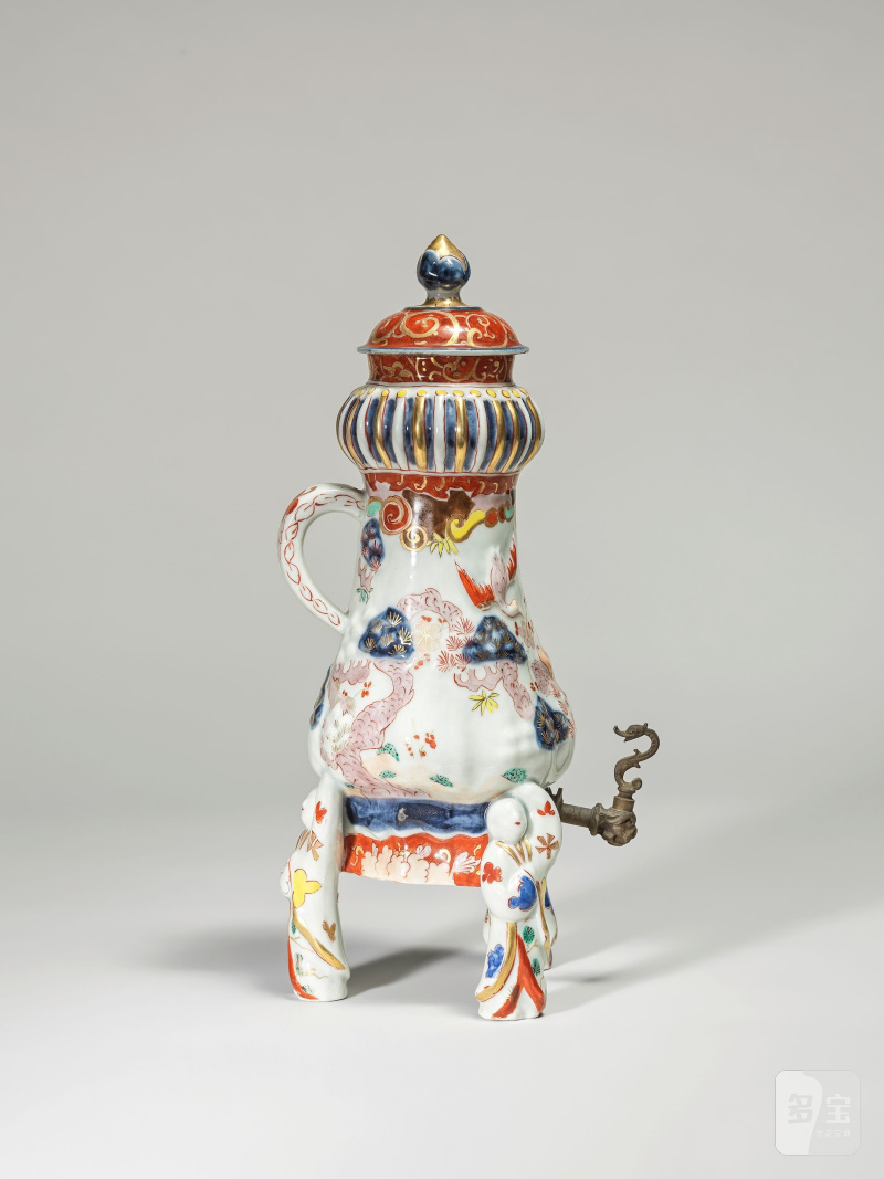 日本 江戸時代 十七/十八世紀 伊万里彩繪水盛 | FONTAINE TRIPODE COUVERTE EN PORCELAINE IMARI - 图5